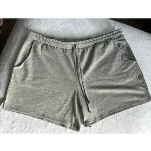 Lucky Brand Gray Lounge Shorts Womens Large Drawstring Pockets